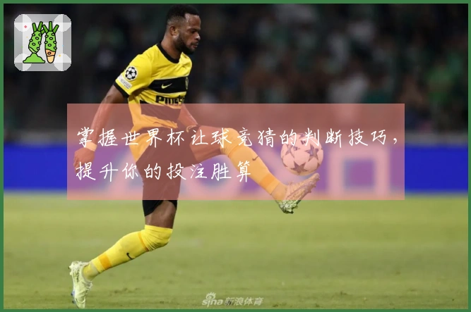 掌握世界杯让球竞猜的判断技巧，提升你的投注胜算